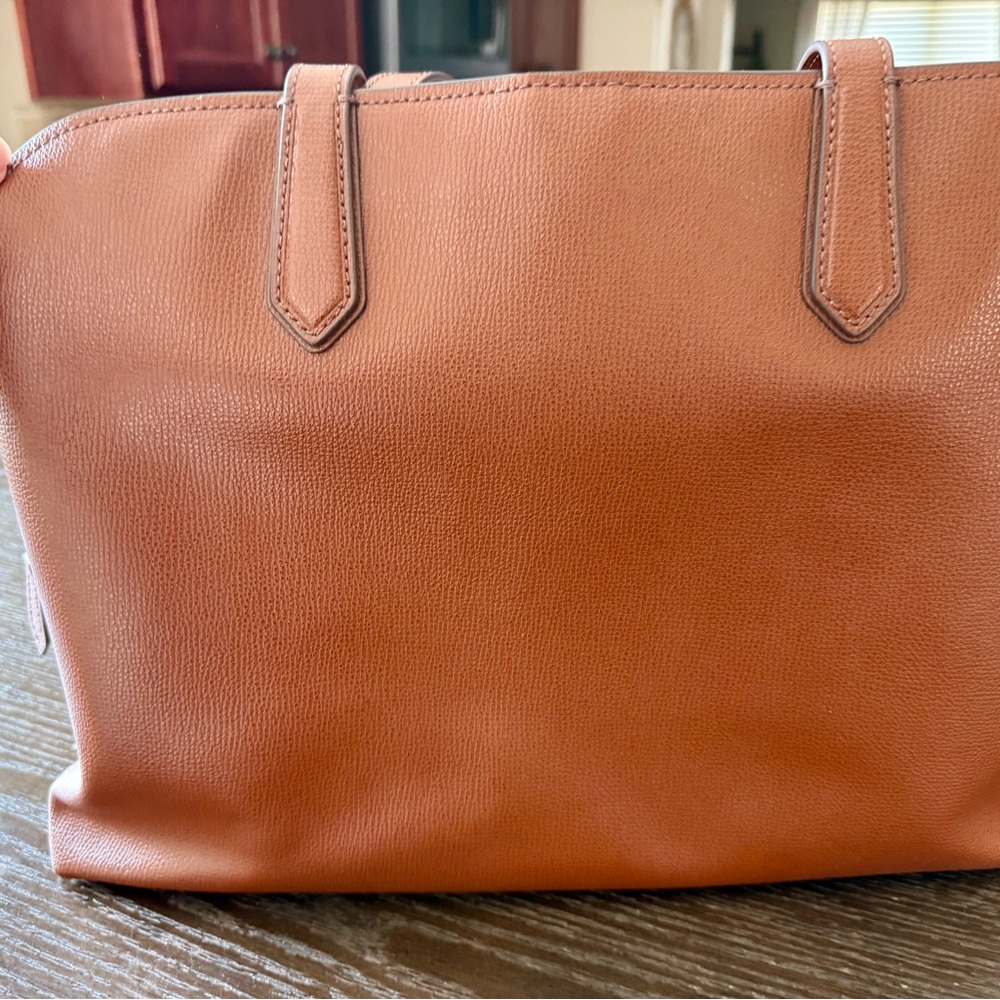 Fossil Large Leather Tote in Cognac Brown - Picture 5 of 14